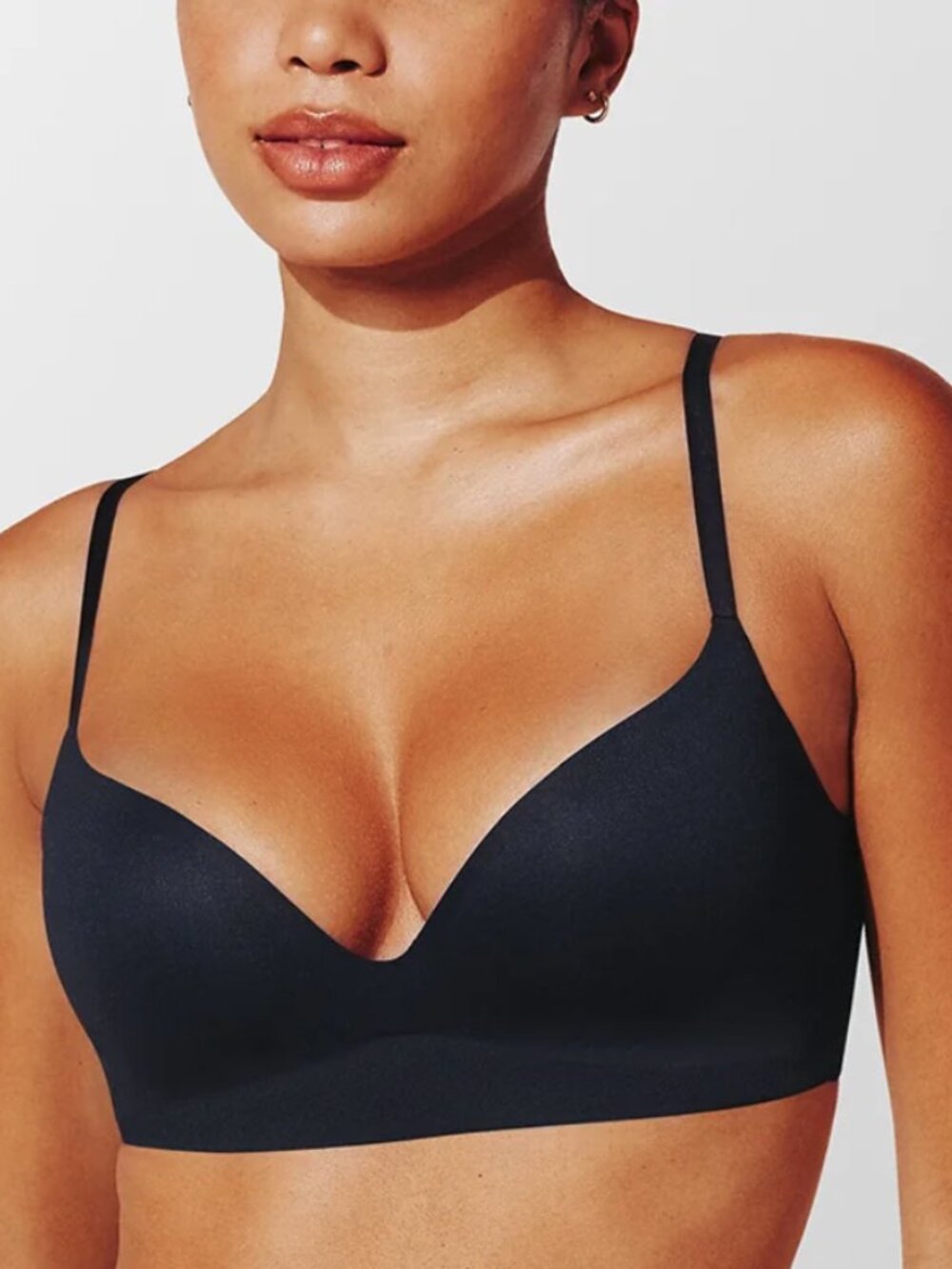 Thirdlove Women's Zero Edge Wireless Push-Up Bra Black 34AA